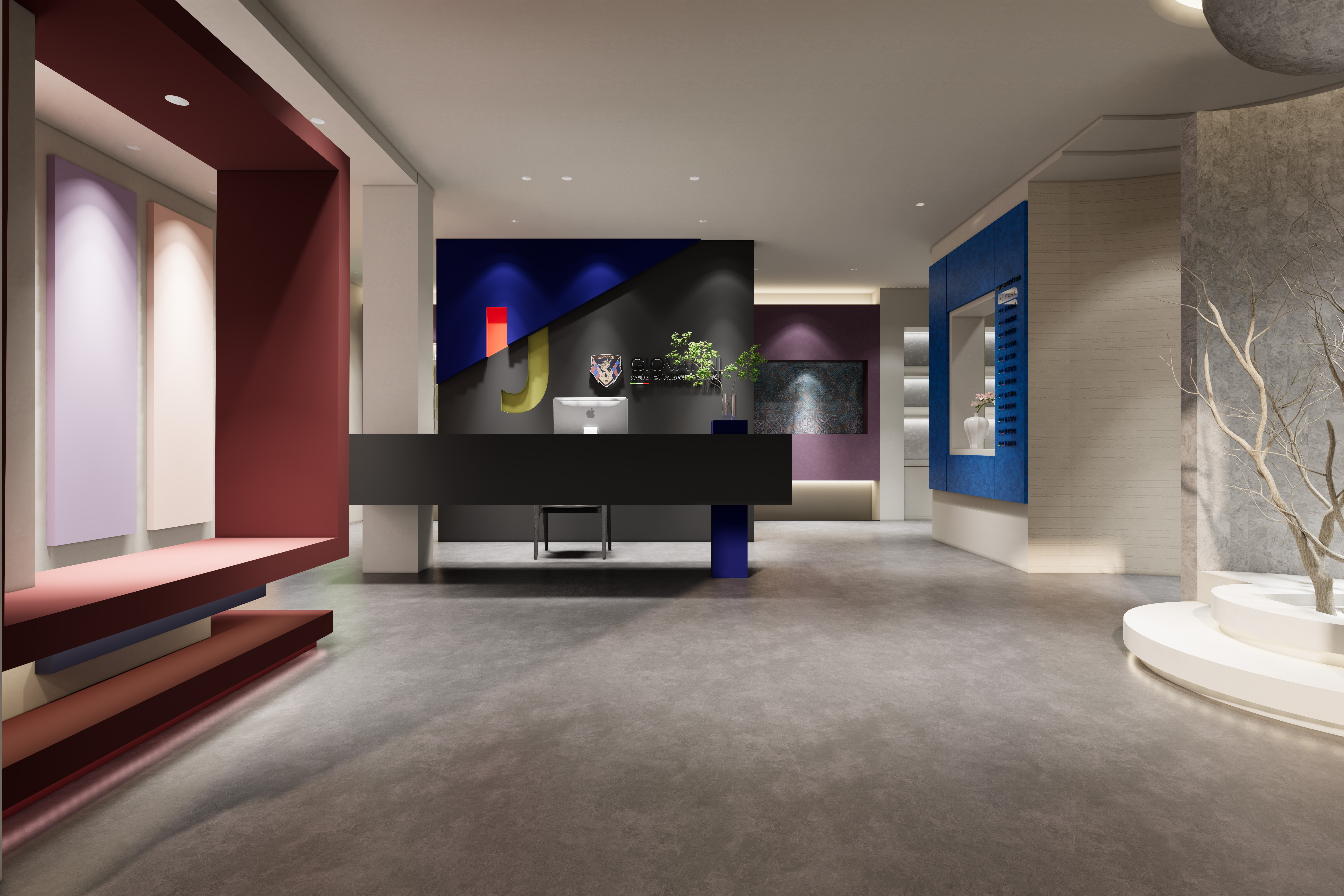 江西东乡 | 乔瓦尼艺术涂料旗舰店效果图展示
